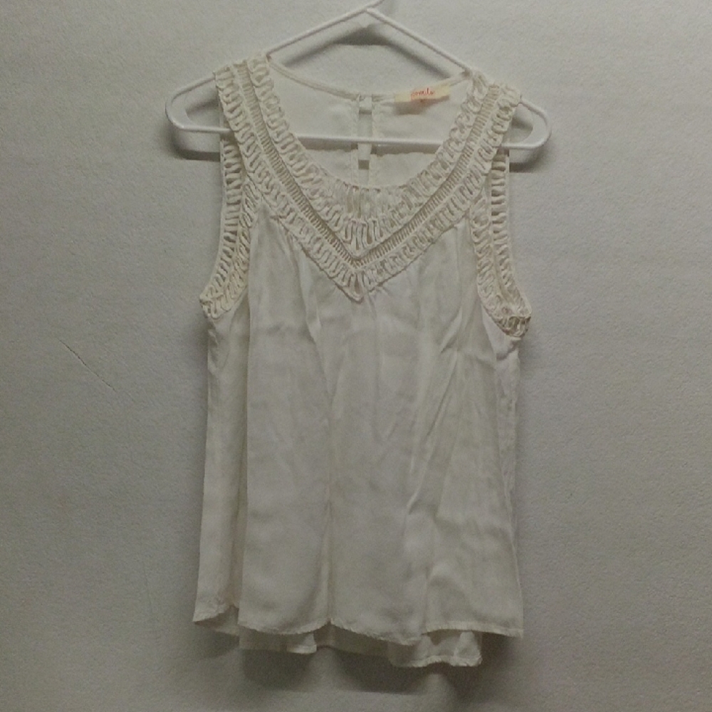 Pomelo Cream Sleeveless Blouse